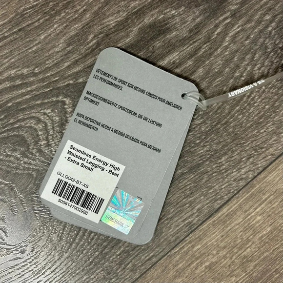 Gymshark Women’s Seamless Energy High Waisted Leggings Beet Red Full Length XS - Picture 15 of 16